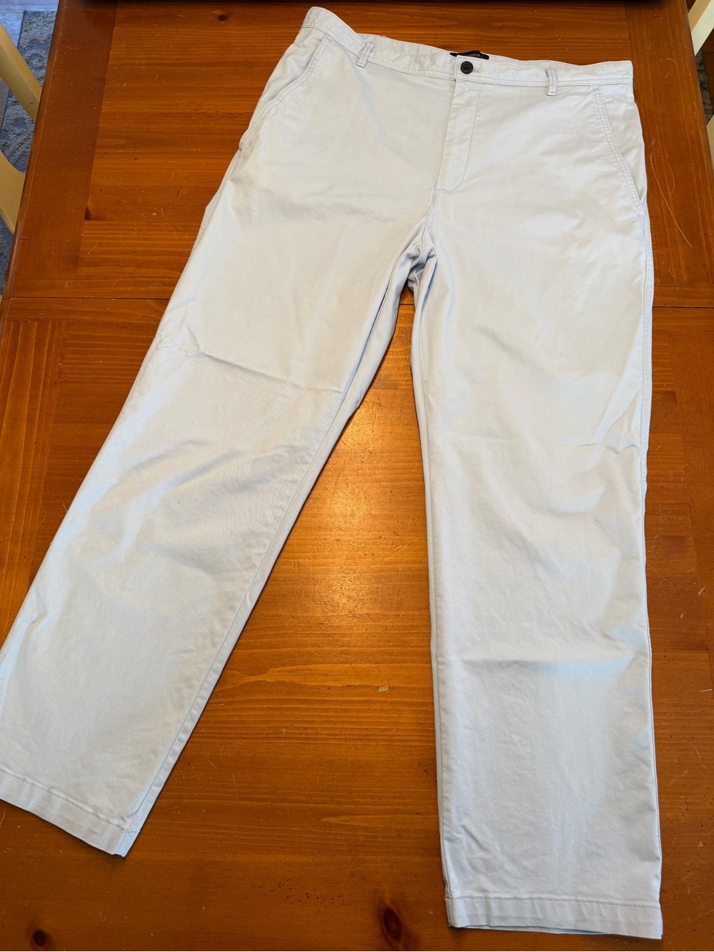 Banana Republic Light Blue Straight-Leg Women's Pants